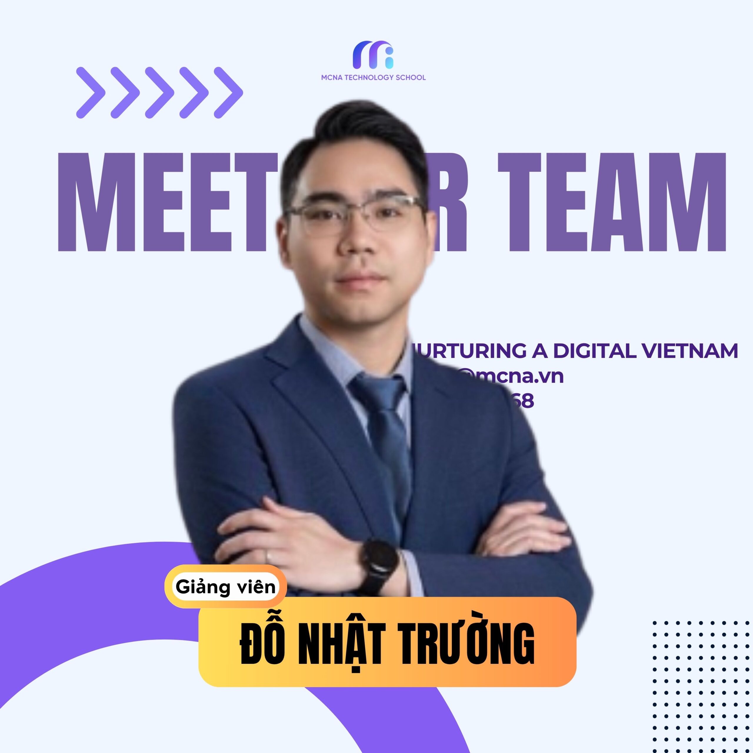 Giảng viên Đỗ Nhật Trường MCNA