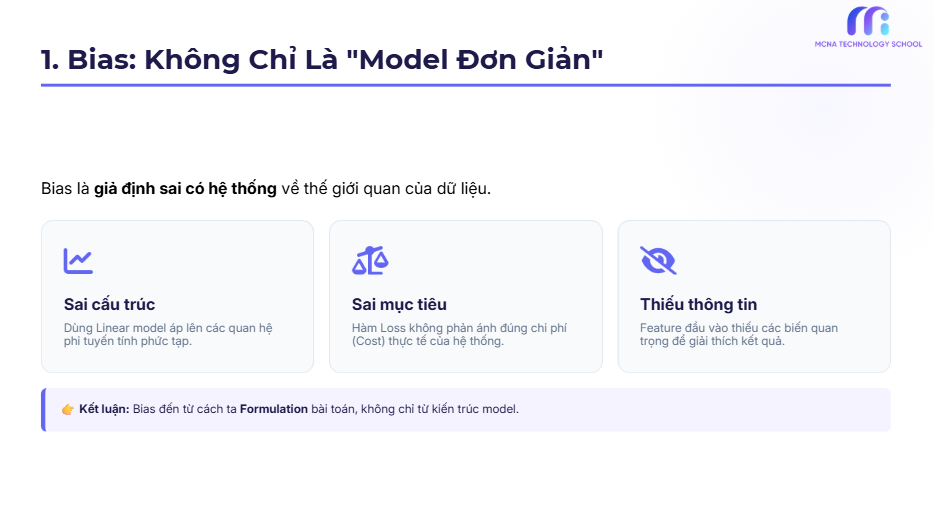Bias–Variance – Bias trong Machine Learning